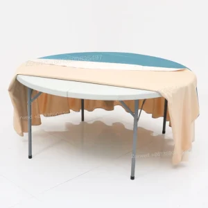 Customize Easy Carrying Camping Outdoor Modern Wedding Dining 6ft Plastic Iron Frame Folding Banquet Table