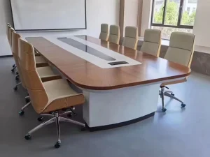 Customize Large Size Conference Table Meeting Conference Room Table Chairs Sets 12 14 18 People for Commercial Use
