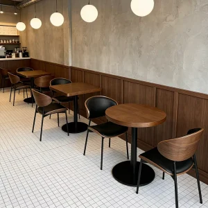 Customize Vintage style bar Tables and Chairs to Enhance the Ambiance of a Restaurant. They Are Durable and Easy to Clean