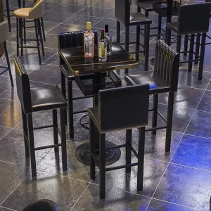 Customized Bar Table and Chair Combination with High Feet