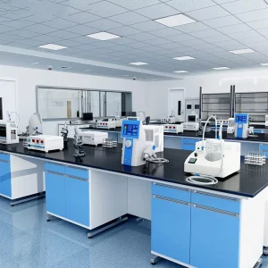 Customized C Frame Steel and Wood Structure Laboratory Furniture Equipment Dental Lab Furniture Cleanroom Work Bench