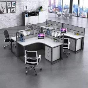 Customized Call Center Staff Cubicles Office Desk Modular Partition Workstation
