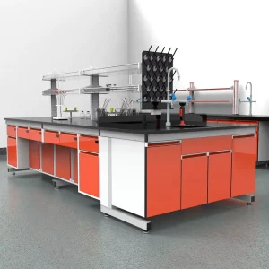 Customized Chemical Resistant Laboratory Tables Epoxy Lab Island Work Benches
