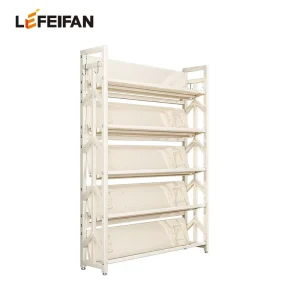 Customized Colors Bookshelf Thickened Cold rolled Steel Double Sides Storage Books Rack for School