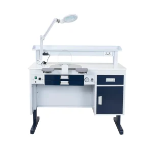 Customized Dental Lab Work Station Laboratory Table Cold Rolled Steel Technician Furniture Blue Pathology Lab Bench