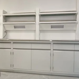 Customized Dental Medical Steel Cabinet Science Furniture Lab Table Working Side Wall Island Laboratory Bench