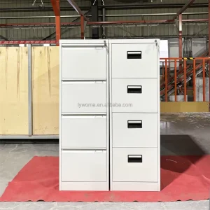 Customized Easy Assemble Office Steel Storage Vertical Metal 4 Drawer Filing Cabinet