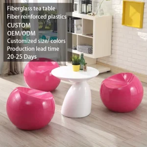 Customized Fiberglass Elegant Retro Luxury Living Room Designer Side Table Swan Neck Movable Coffee Table for House Hotel