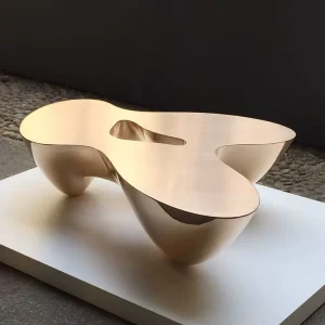 Customized Fiberglass Modern Movable Decorative Eco Friendly Durable Large Coffee Table for Living Room