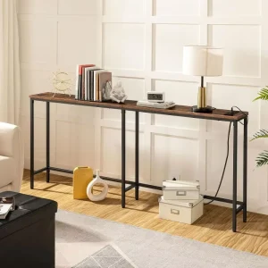 Customized Grey Color Wood Console Table Modern Console Tables Wooden Entryway Console Table