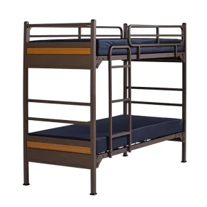 Customized Heavy Duty Metal Bed School Dormitory Bed Iron Steel Modern Bunk Beds with Ladder for 2 Person