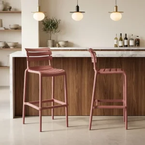 Customized High Backrest Plastic Bar Chair Plastic Durable Steady Light Weight Bar Chair