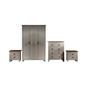 Customized Hotel Bedroom Sets Modern Design Hotel 4pcs Bedroom Furniture Wooden Bed Room Set
