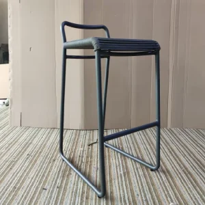 Customized Hotel Outdoor Bar Restaurant Furniture Aluminum Patio Chair Set Rattan High Bar Stools
