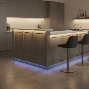 Customized Indoor High Quality L Shaped Full Set Bar Counter for Restaurant