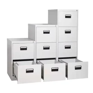 Customized Iron Filing Cabinet Steel 4 Drawers with Inner Safe Box Metal Cabinet File Lateral Office Furniture