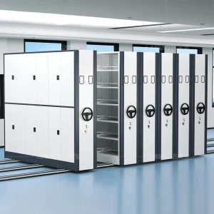 Customized Large Capacity Mobile Compactor Filing Cabinet for Hospital Medical Record Storage