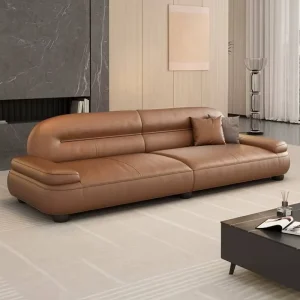 Customized Luxury Chesterfield Leather Modular Sofa for Hotel & Villa Living Rooms with Customized Color Options
