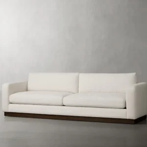 Customized Luxury White Linen Fabric Couch Retro Living Room Villa Sofa Modern Sitting Room Furniture Sofa Set