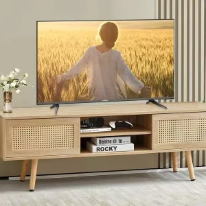 Customized MDF Living Room TV Cabinet Panel Furniture Vine Weaving Floor Cabinet Storage Cabinet Factory Direct Sales