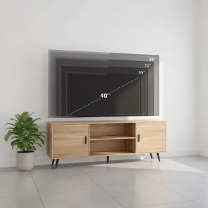 Customized MDF TV Cabinet with Modern Minimalism and Two Cabinets for Rental Apartments Small Unit Storage Cabinets