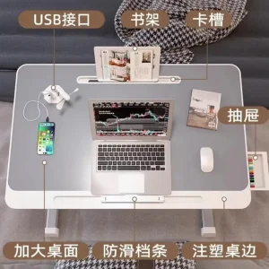Customized Minimalist Small Wood Table Foldable Adjustable Learning Desk for Bedroom Office or Bay Window Living Room