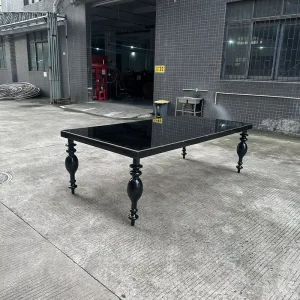 Customized Modern Black/white Dining Table Suitable for Banquets, Events, Hotels, Restaurants, Weddings
