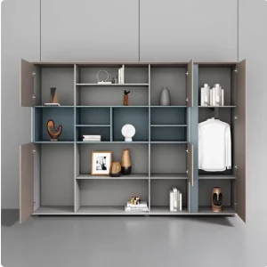 Customized Modern Design Tall Storage Office File Cabinet Office Furniture Office Building Wooden File Storage Cabinet