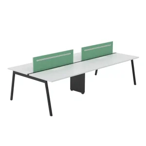 Customized Modern Ergonomic Fixed Industrial Desktop Workstation Steel Customizable Colors for Home Business Featuring Drawers