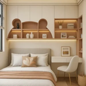 Customized Modern Kids Tatami Bed Solid Wood Adjustable Height Eco Friendly Space Saving Luxury Bedroom Set for Girls