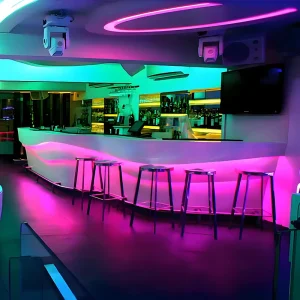 Customized Modern Luxury Solid Surface Bar Furniture Sets for Night Club Lounge Wine Cellar