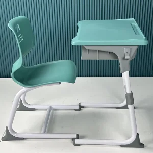 Customized Modern School Furniture Student Plastic Height Adjustable Training Children Study Junior Primary School Desk Chair