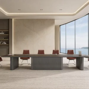 Customized Modern Wooden Conference Meeting Room Table Office Furniture with Panel Wood Style for Schools