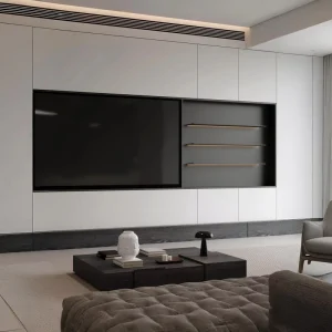 Customized Modular Eco Friendly Modern Wooden TV Stand for Apartment Living Room Dining Hotel Use