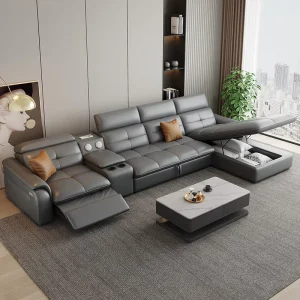 Customized New Modern Space Saving Storage PU Leather Reclining Living Room Bedroom Board Set Furniture Living Room Sofa
