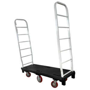 Customized OEM Industrial Warehouse Hotel Restaurant Kitchen Food Push Heavy Duty U boat Platform Trolley 6 Wheel Tools
