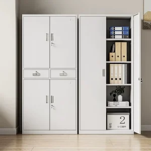 Customized Office Storage Cabinet Steel Filing Cabinets Metal Cabinet File Office Furniture with Glass and Steel Door
