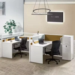 Customized Office Workstations for 2 4 6 Person Team Desks Privacy Modular Desk for Call Center Cubicle Open Plan Office Use