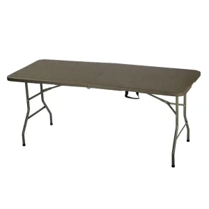 Customized Outdoor HDPE Plastic Rectangular Folding Picnic Table Colors Options for Camping Parks Courtyards Dining Hotels