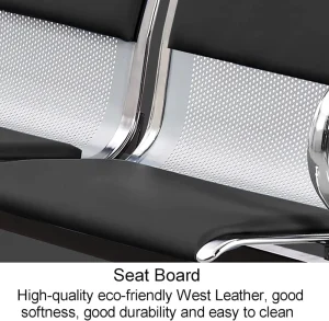 Customized PU Hospital Waiting Chairs 3 Seats Modern Design Durable Eco Friendly Portable for Clinic