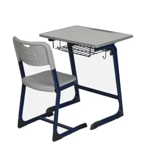 Customized Primary School Furniture Children Student Wooden Steel Desks and Chairs Set Height Adjustable Study Desk for Kids