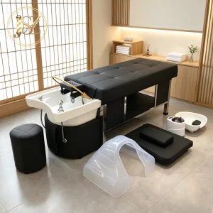 Customized Professional Salon Furniture Thai Massage Beds Head Spa Bed Equipment Stainless Steel Hair Washing Shampoo Bed