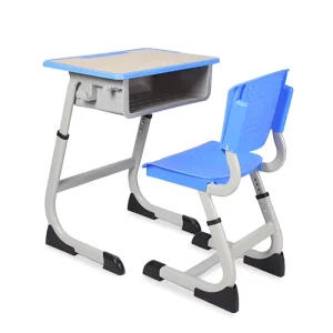 Customized School Furniture Classroom Desk and Chair Set for College Students for Home Office and Living Room Use