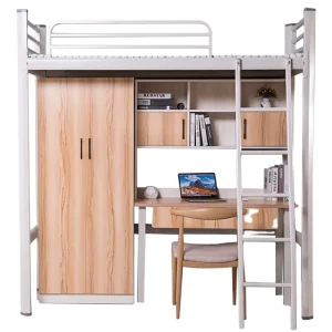 Customized School Student Furniture Dormitory Bunk Bed Adult Hotel Hostel Bunk Beds