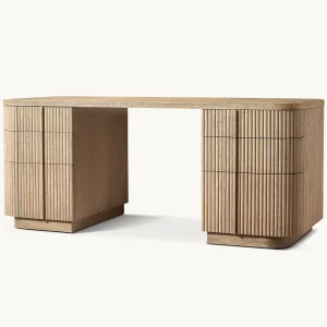 Customized Solid Wood Work Desk Jaipur Study Table with Drawers for Bedrooms Home Offices and Hotel Rooms