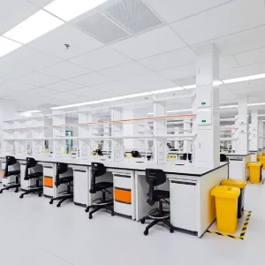 Customized Stainless Steel Modern School Hospital Laboratory Bench Modular Chemical Resistant Lab Table Workstation