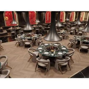 Customized Steak Restaurant Table Chair Modern Buffet Restaurant Furniture Set Commercial Restaurant Seating Booth Supplier