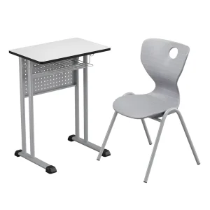 Customized Student Desk and Chair Set Single Middle University Classroom Desk for Student Study