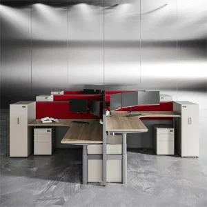 Customized Unique Design Adjustable Height Furniture Lifting Partition Office Workstation