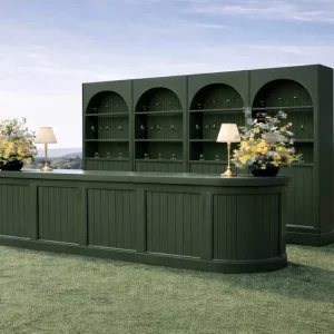 Customized Wood Bar Table Wine Cabinet Outdoor Silla De Boda for Wedding Event Banquet Counter